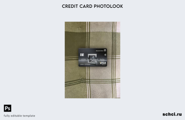 цифровая загрузка Мексика Deutsche Bank Visa Platinum Card фотообраз переднего ш
